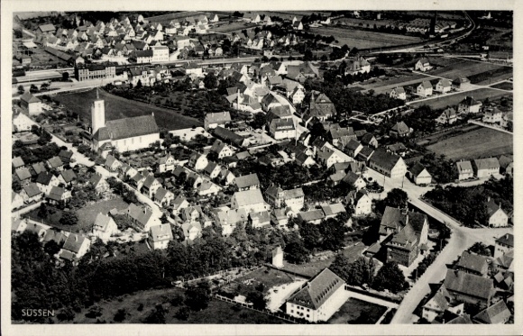 Ak Süßen an der Fils, Fliegeraufnahme
