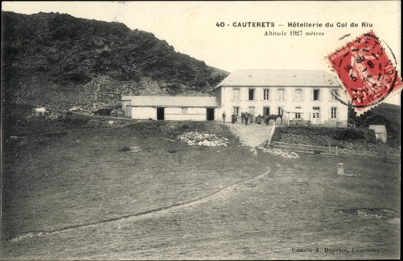 Postcard Cauterets Hautes Pyrénées, Hotellerie du Col du Riu
