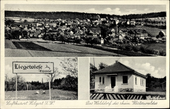 KP Hilgert w Kannenbäckerland, panorama, trawnik, łaźnia