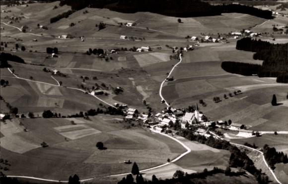 Ak Stiefenhofen in Allgäu Schwaben, luchtfoto