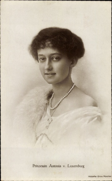 Ak Prinzessin Antonia von Luxemburg, Portrait