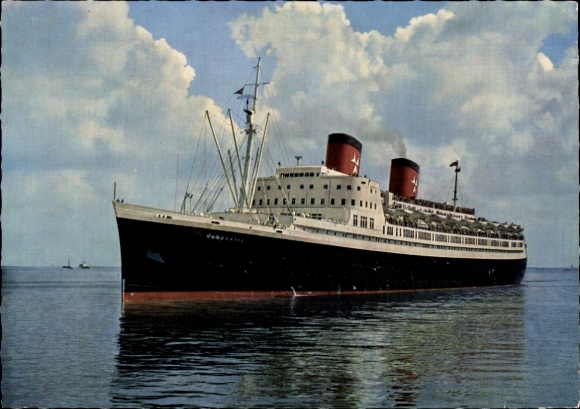 Postcard steamer TS Hanseatic, Hamburg Atlantic Line