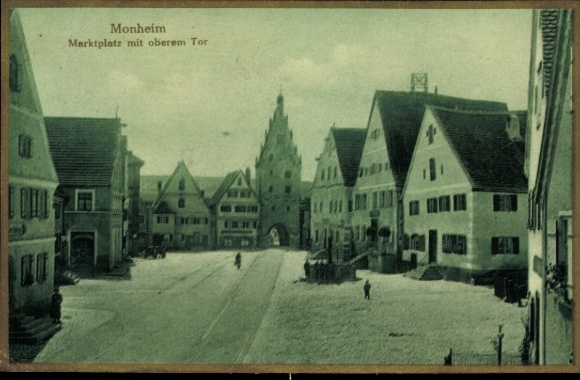 Ak Monheim am Rhein, Marktplatz, oberes Tor
