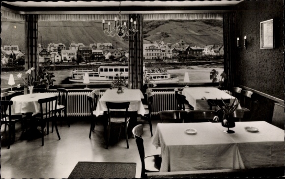 Ak Cochem Mosel, Hotel Friedrichs, Dampfschiff