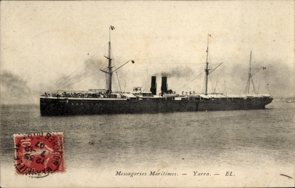 Ak Paquebot Yarra, Berichten Maritiem, MM, Transatlantisch