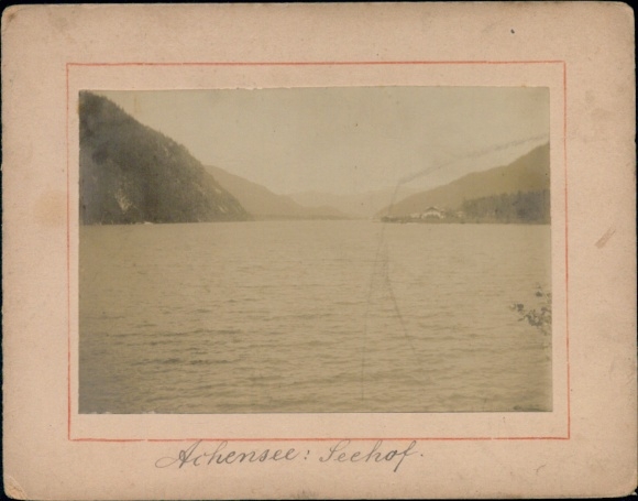Cabinet Photo Achensee Tirol, general view, Seehof