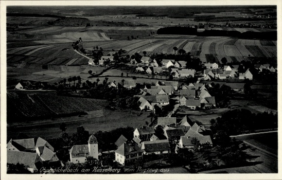 Ak Obermichelbach Mittelfranken, Fliegeraufnahme