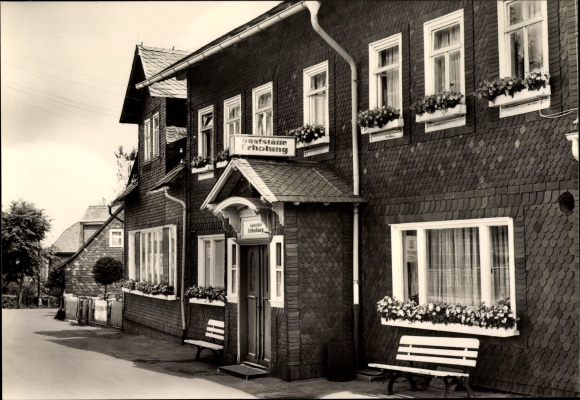 Postcard Egelsdorf Königsee in Thuringia, restaurant recovery