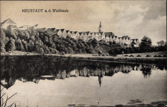 Ak Neustadt an der Waldnaab, Teilansicht