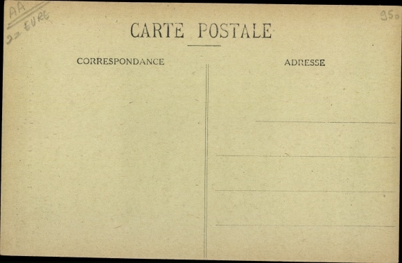 Postcard Damville Eure, The Church, Interior