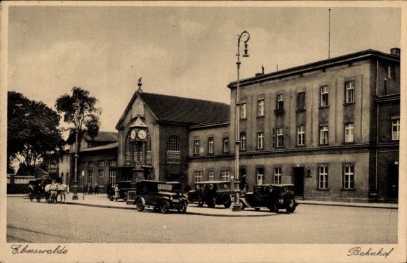 Ak Eberswalde in der Mark, Bahnhof
