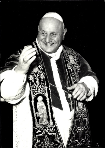 Postcard Pope John XXIII, portrait