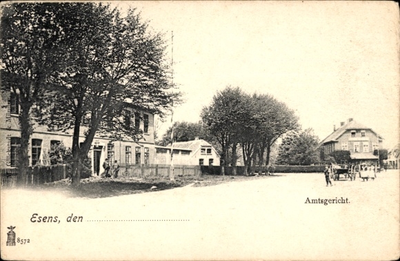 Postcard Esens in Lower Saxony, District Court