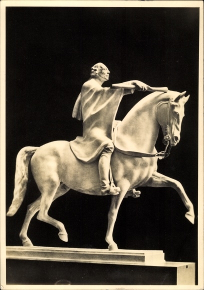 Postcard plastic by Josef Thorak, The Royal Rider, HDK 552
