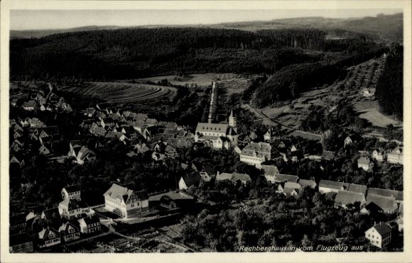 Ak Rechberghausen in Baden Württemberg, Luftbild