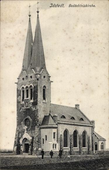 Postcard Idstedt in Schleswig Holstein, Memorial Church