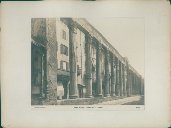 Foto Milano Milan Lombardia, rond 1870, Colonne di San Lorenzo