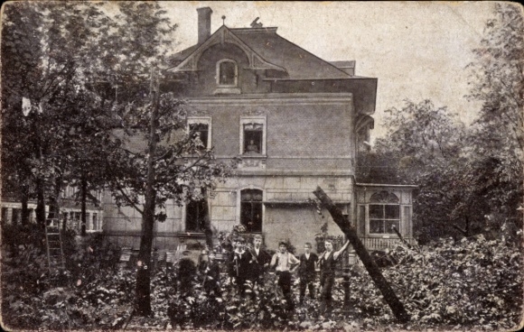 Postcard Chemnitz Saxony, storm catastrophe on May 27, 1916, Restaurant