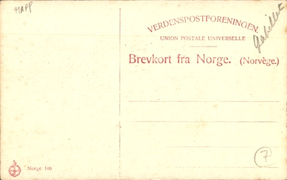 Postcard Norway, Lappekone med Barn, Laplander, mother with infant