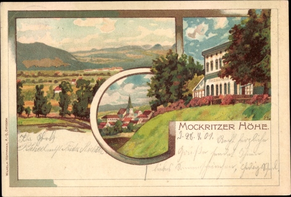 Chromo-Litho Dresden Mockritz, Mockritzer height, restaurant