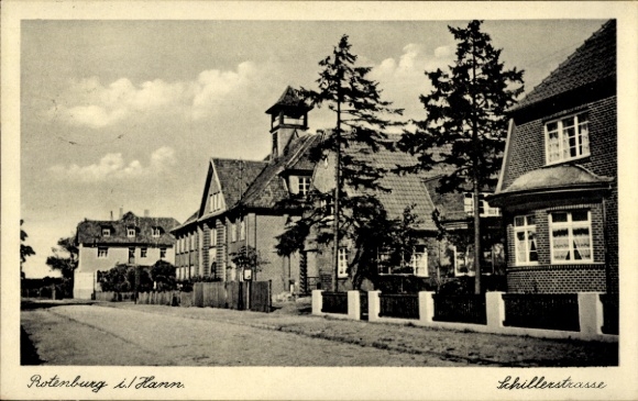 Postcard Rotenburg in Hannover Rotenburg an der Wümme, Schillerstraße