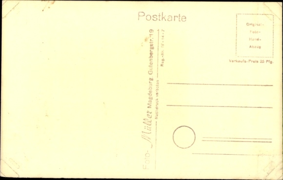 Postcard Waldrogäsen Wüstenjerichow Möckern in Saxony Anhalt, convalescent home, reading room