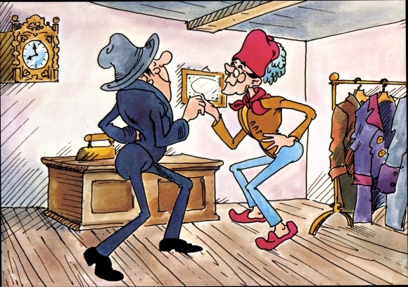 Artist PC Max and Moritz, Wilhelm Busch, master tailor Böck