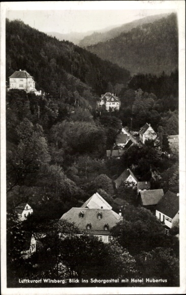 Postcard Wirsberg in the Fichtelgebirge, Schorgasttal, Hotel Hubertus