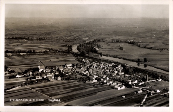 Ak Bretzenheim Mainz am Rhein, luchtfoto