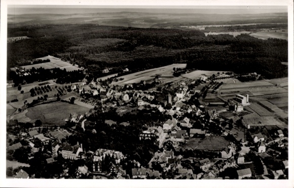 Postcard Schömberg in the Black Forest Württemberg, aerial photograph