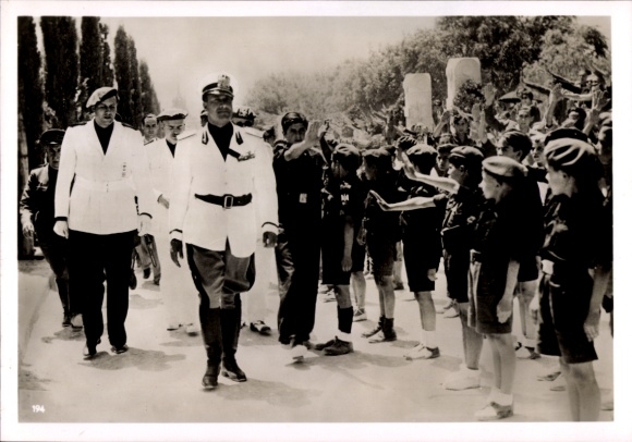 Foto Hoffmann, Italienischer Außenminister Graf Ciano, Staatsbesuch in Spanien, Juli 1939
