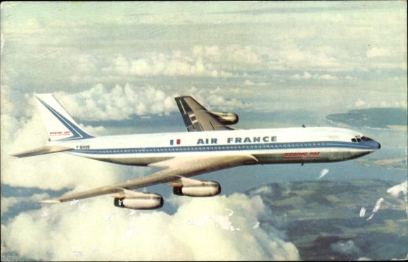 KP Francuski samolot pasażerski Air France, Boeing 707 Intercontinental, F-BHSB