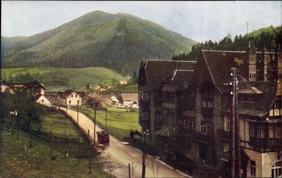 Postcard Steinhaus am Semmering Styria, partial view