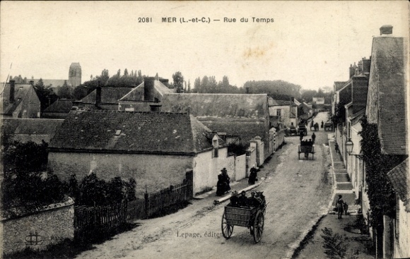 Postcard Mer Loir et Cher, Rue du Temps