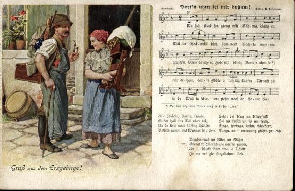 30 individual song cards, Anton Günther