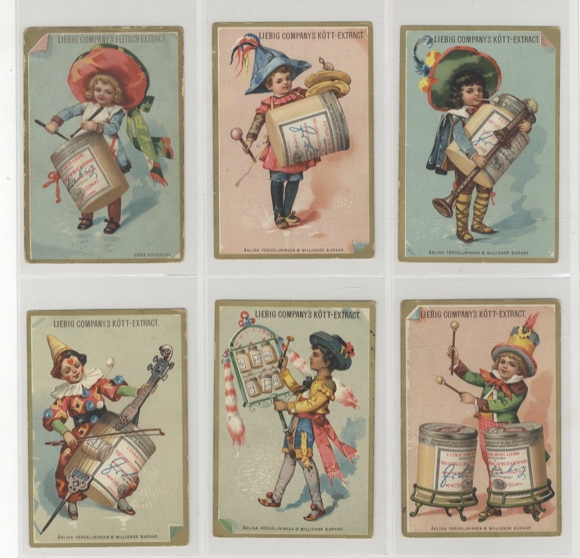 Liebig Pictures Series Sweden A 131 Musicians (small) 1889