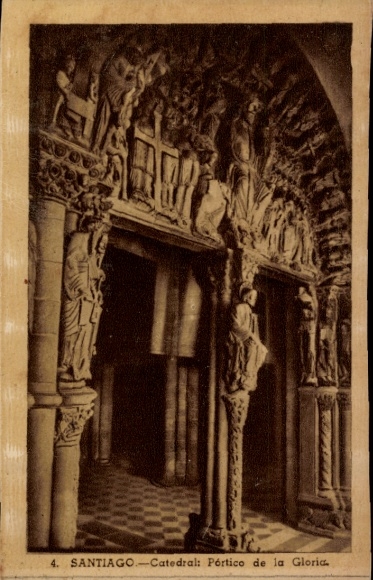 PC Santiago de Compostela Galicia Spain, cathedral, Pórtico de la Gloria, sculptures