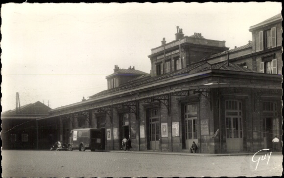 CPA Saint Denis sur Scie Seine Maritime, Gare