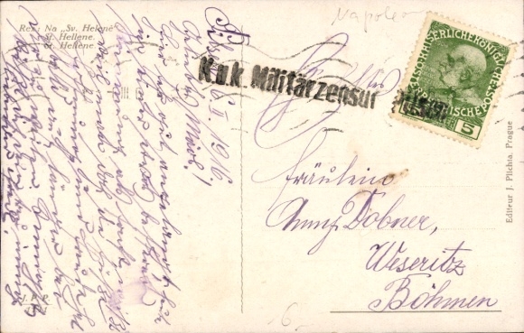 Artist Postcard On St. Helena, Napoleon