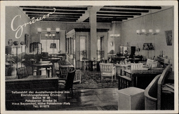 PC Berlin Schöneberg, Grüner furniture store, Potsdamer Straße 24, interior view, Haus Bayernhof