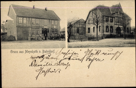PC Meynkoth Bahrdorf in Lower Saxony, town view, houses