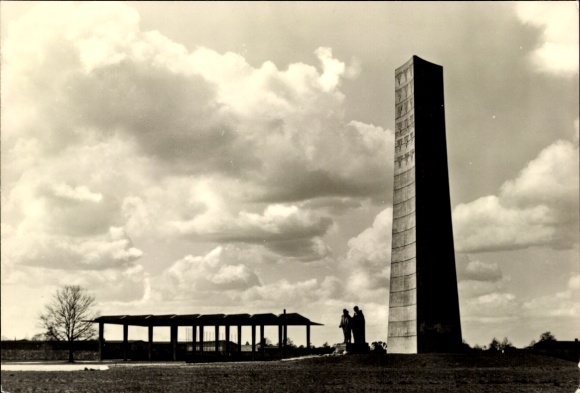 Sachsenhausen Oranienburg Memorial, National Memorial, monument, cloudy sky, honor...