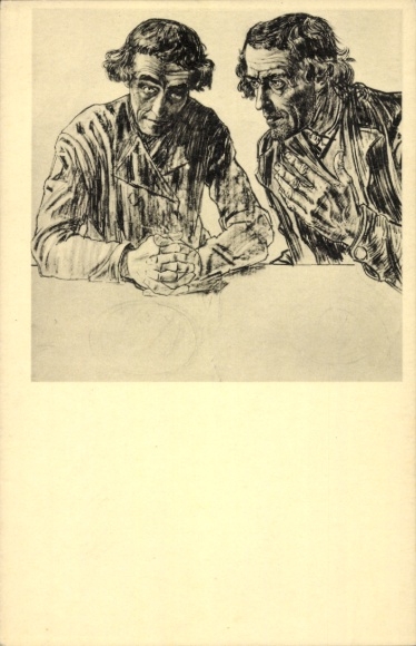 Artists Postcard Toorop, Jan Th., Apostles Thomas and Thadeus