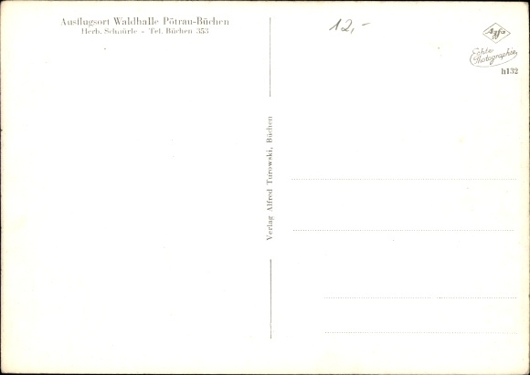 PC Pötrau Büchen in the Duchy of Lauenburg, Waldhalle