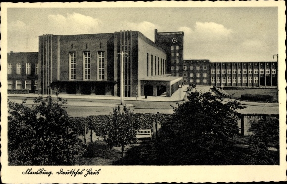 Postcard Flensburg, German House
