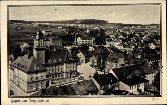 Ak Geyer in het Ertsgebergte van Saksen, stadsgezicht