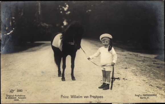 PC Prince Wilhelm of Prussia, sailor hat, pony