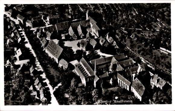Maulbronn Monastery in the Black Forest, aerial photograph