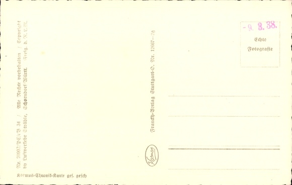 Postcard Weil im Schönbuch Württemberg, aerial photograph