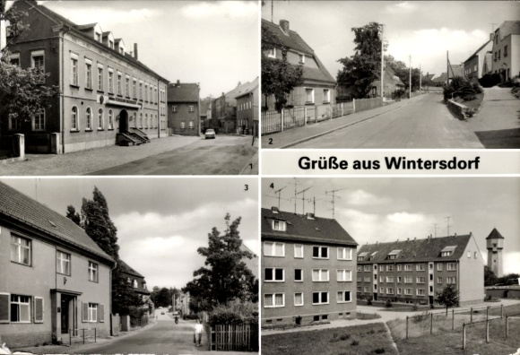 Ak Wintersdorf Meuselwitz im Altenburger Land, Kulturhaus, Gröbaer Straße, Altenburger Straße